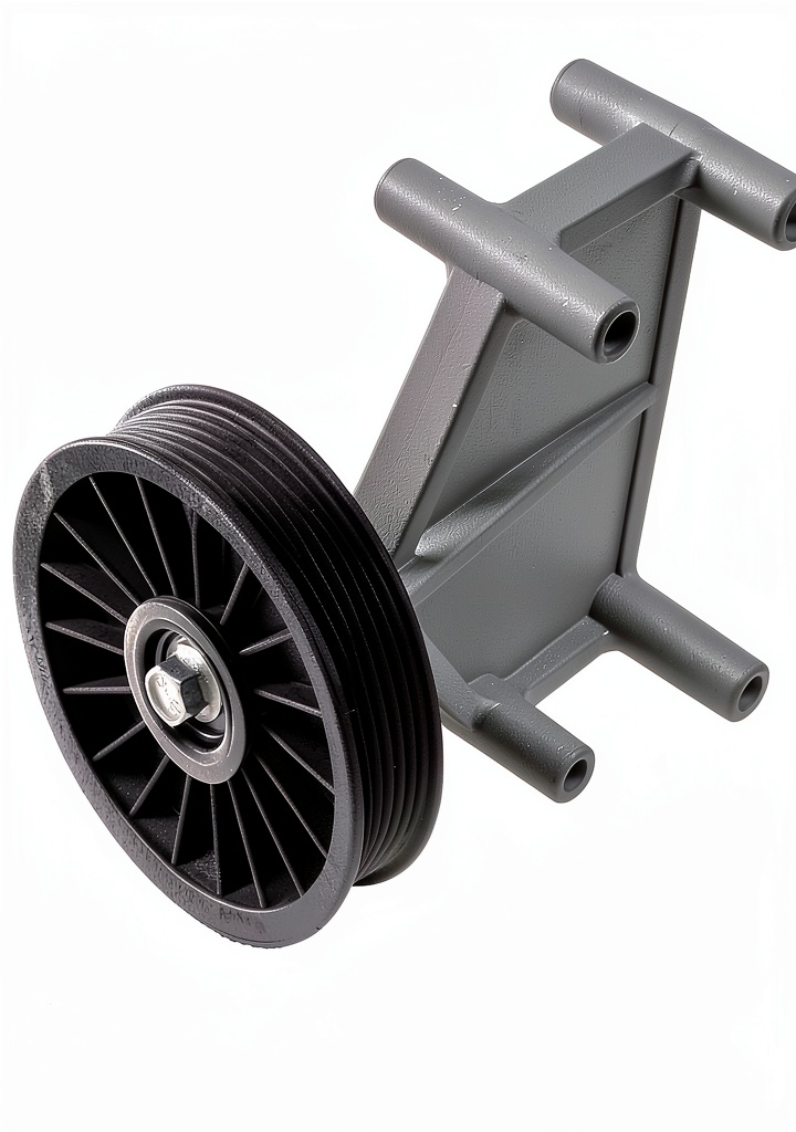 Dorman bypass pulley installed on a vehicle engine bay