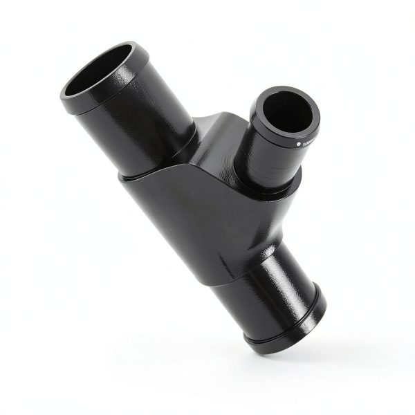 BAGARAATAN Coolant Y‑Pipe for Ford Super Duty 6.0L Aluminum Black-1