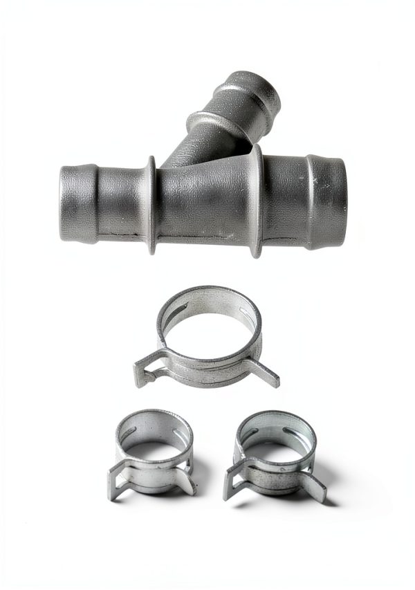 X AUTOHAUX Radiator Hose Connector Silver NPT 0.72 Thread for Cadillac-3