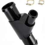 BAGARAATAN Coolant Y‑Pipe for Ford Super Duty 6.0L Aluminum Black-0