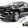 X AUTOHAUX Radiator Hose Connector Silver NPT 0.72 Thread for Cadillac-1