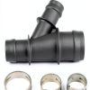 X AUTOHAUX Radiator Hose Connector Silver NPT 0.72 Thread for Cadillac-5