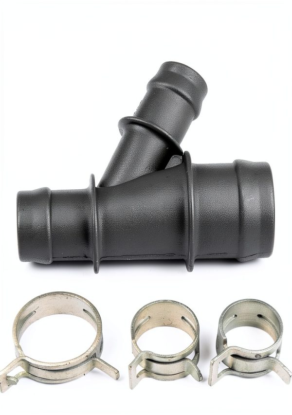 X AUTOHAUX Radiator Hose Connector Silver NPT 0.72 Thread for Cadillac-5