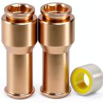 Sunroof Drain Tube Hose Connector EVRBUL Brass Upgrade 5.5in Golden-0