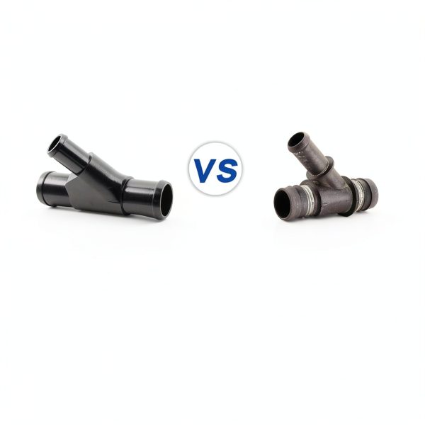 BAGARAATAN Coolant Y‑Pipe for Ford Super Duty 6.0L Aluminum Black-6