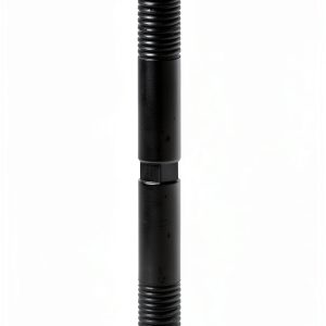 Dbl Thd Stud 3/8-16x3 1/2 OAL PK2, Black Oxide Steel Threaded Stud-0